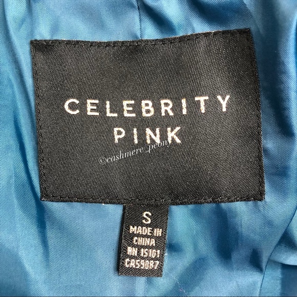 💕SOLD💕Celebrity Pink Varsity Bomb Teddy Sherpa Chevron Jacket - Picture 8 of 11